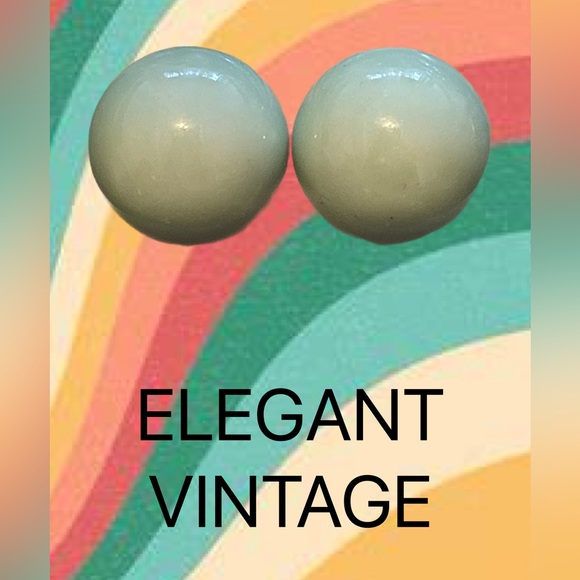 Vintage Collection 2 Mint Green Acrylic Earrings Nwots - Picture 5 of 7